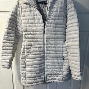 Stio Women's Pinion Down Light Gray Puffer Jacket